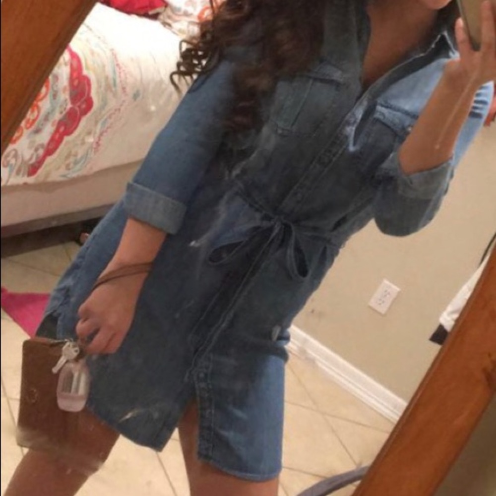 Denim Long Sleeve Dress